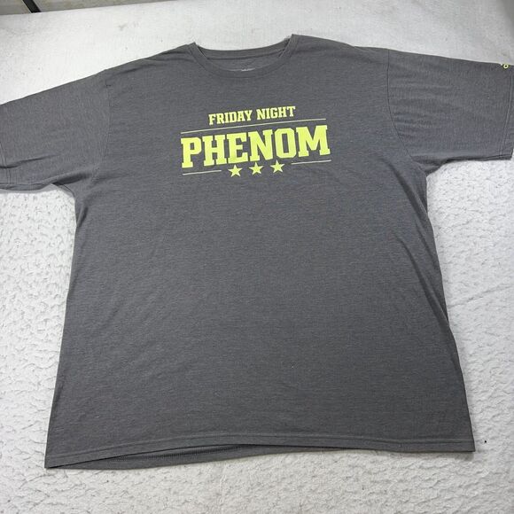 Adidas ClimaLite Men's XXL Short Sleeve Gray Graphic T Shirt Friday Night Phenom - Picture 1 of 12